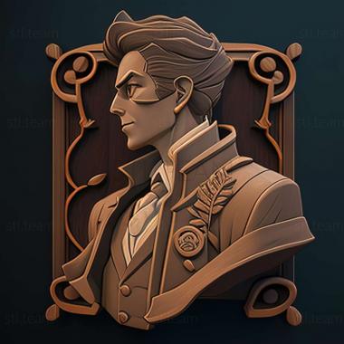 3D model Ace Attorney 5 game (STL)